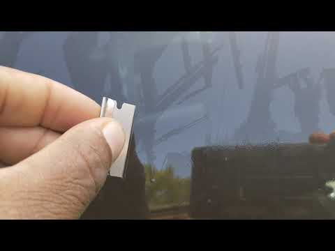 How to remove Paint overspray or clearcoat ,from car auto glass or windshield using goo gone.