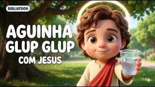 Beber Água com Jesus | Música Cristã para Crianças Relaxar