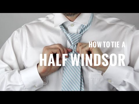 How to Tie a Necktie: Half Windsor Knot | The Distilled Man Video