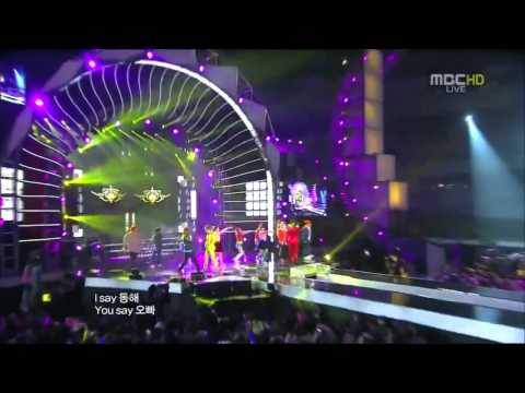 111231 MBC Gayo Daejun Super Junior DongHae, EunHyuk + SHINee's Taemin, Key, Minho - Oppa Oppa