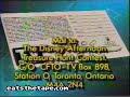 The Disney Afternoon Treasure Hunt Contest 1992 Promo