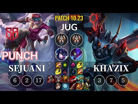 SB Punch Sejuani vs Kha'Zix Jungle - KR Patch 10.23
