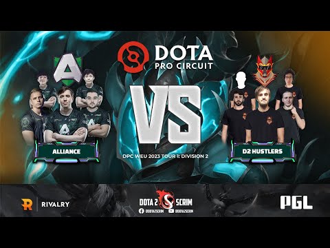 Alliance vs D2 Hustlers - DPC WEU 2023 Tour 1: Division II - Game Highlights - BO3
