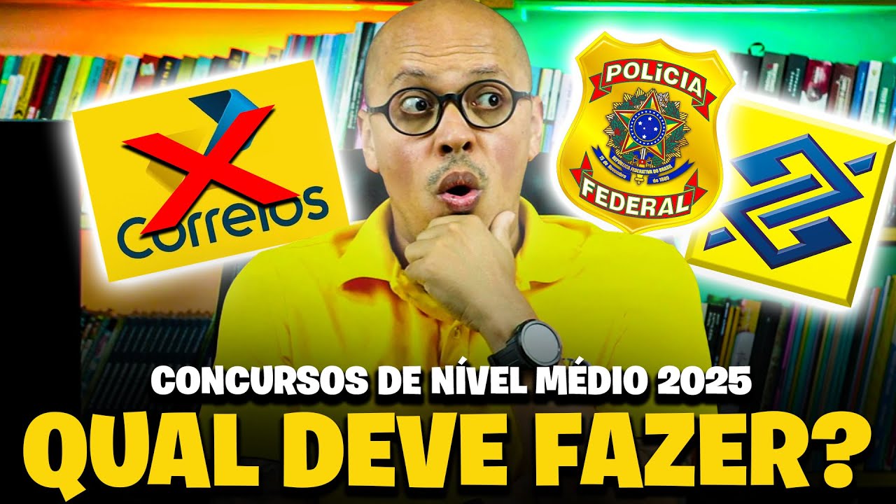 MELHORES CONCURSOS DE NÍVEL MÉDIO DEPOIS DA PROVA CORREIOS