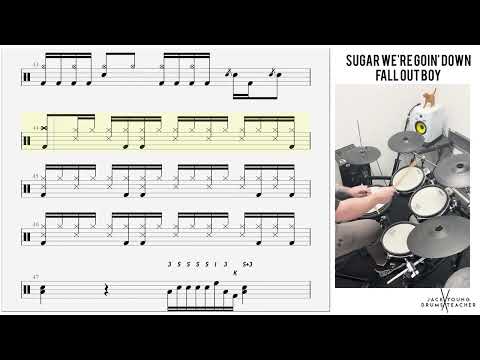 How to Play 🥁   Sugar Were Goin Down   Fall Out Boy
