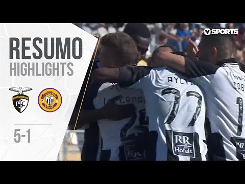 Highlights | Resumo: Portimonense 5-1 Nacional (Liga 18/19 #25)