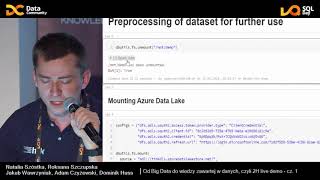 SQL Day 2019 | Od Big Data do wiedzy zawartej w danych, czyli 2h live demo – cz. 1