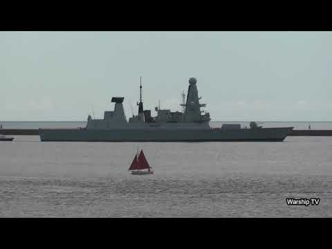 HMS DEFENDER D36 IN PLYMOUTH SOUND - 3rd August 2020