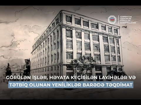 Görülən işlər, həyata keçirilən layihələr və tətbiq olunan yeniliklər barədə təqdimat