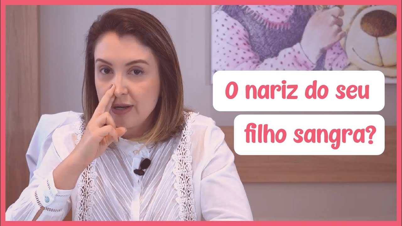 O nariz do meu filho está sangrando; o que fazer?