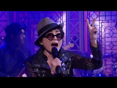 [HD] Yoko Ono Plastic Ono Band - "Cheshire Cat Cry" (feat. The Flaming Lips) 10/2/13 David Letterman