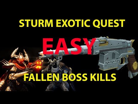 Destiny 2 - Sturm Exotic Quest Easy Boss Kills