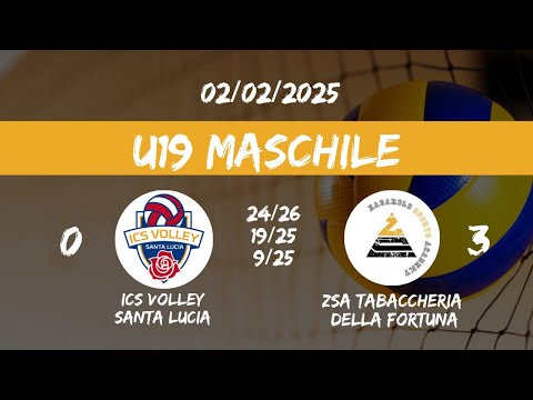 U19M ICS VOLLEY SANTA LUCIA - ZSA TABACCHERIA DELLA FORTUNA. 0-3