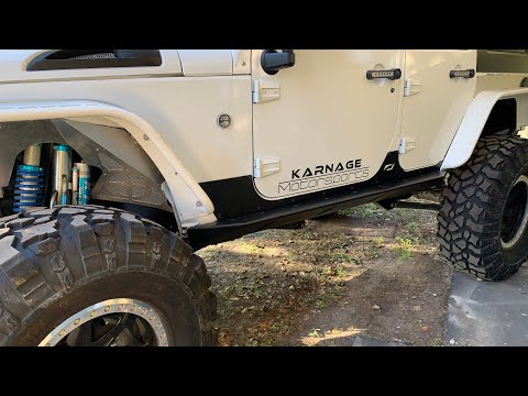 THE BEST ROCK SLIDER YOU CAN HAVE IN YOUR JEEP | MOTOBILT ROCKER GUARDS WITH STEP INSTALL