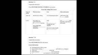 SECTION 1 - CAM 21 - Oyster Bay Sailing Club Courses
