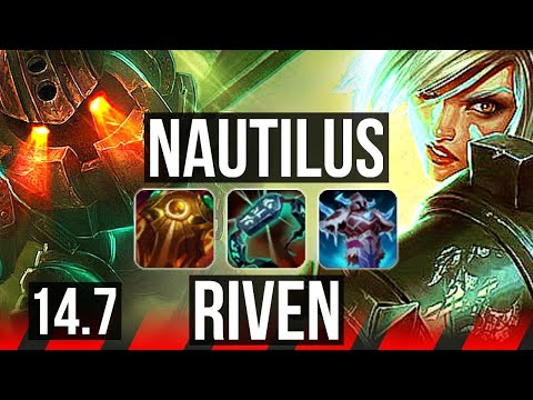 NAUTILUS vs RIVEN (TOP) | 600+ games, 6/3/14 | EUW Master | 14.7
