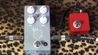 JHS Pedals TWIN TWELVE V2 overdrive demo with Red Remote function