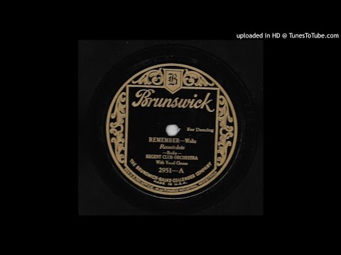 Remember - Regent Club Orchester