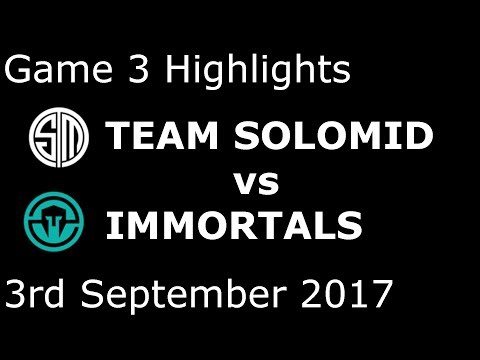TSM vs IMT Game 3 Highlights 2017 NALCS SUMMER SPLIT PLAYOFFS FINAL