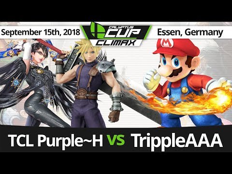 Calyptus Cup Climax | TCL Purple~H (Bayonetta, Cloud) vs TrippleAAA (Mario) | Pool Wave A