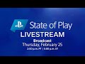State of Play Live Stream | PlayStation (February 25)