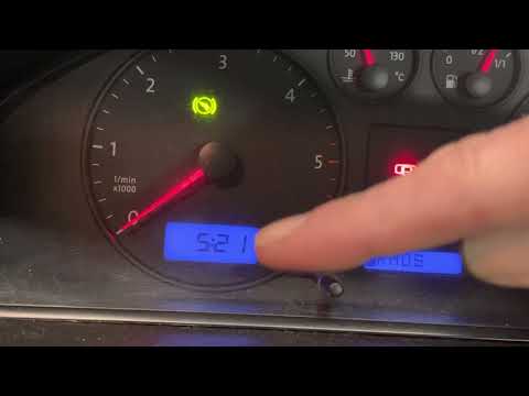 VW T5 Clock Setting Set the time in the Dashboard