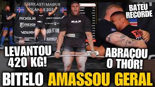 ABSURDO! BITELO QUEBRA RECORDE E AMASSA GERAL LEVANTANDO 420KG NO DEADLIFT