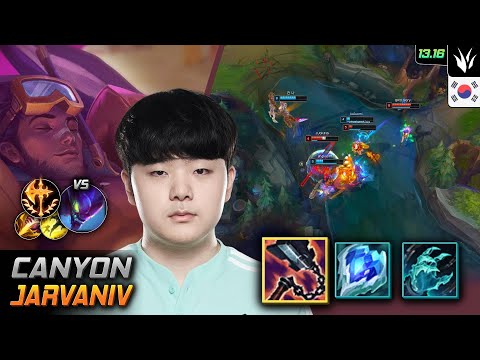 Canyon Jarvan IV Jungle Build Goredrinker Conqueror - LOL KR Challenger Patch 13.16