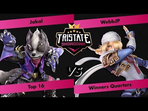 Tristate Showdown #2 - Jakal (Wolf) VS WebbJP (Sheik) - Top 16 - Winners Quarters