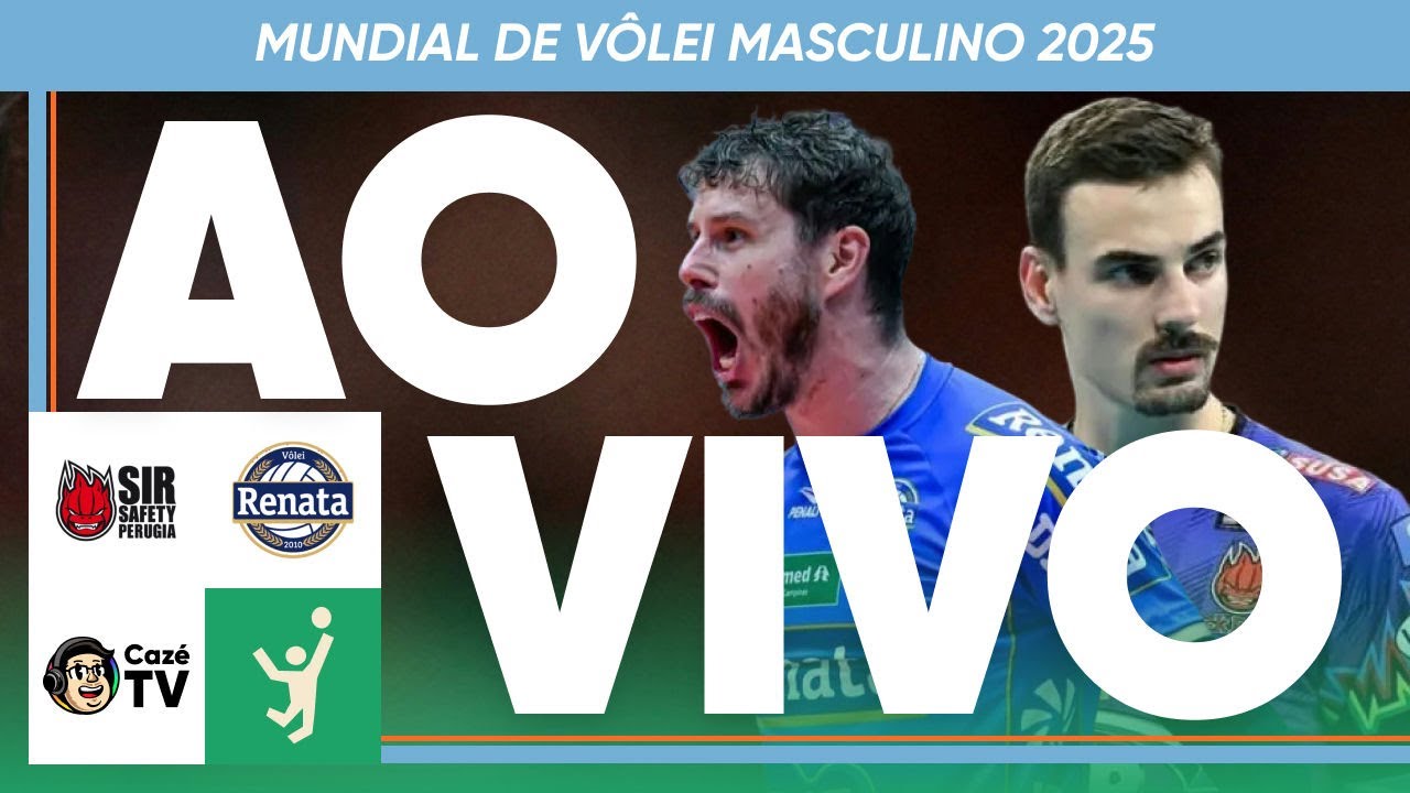 AO VIVO: SIR PERUGIA X VÔLEI RENATA | MUNDIAL DE CLUBES DE VÔLEI MASCULINO | SEMIFINAL