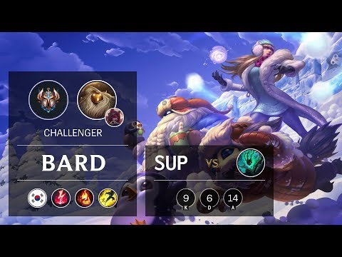 Bard Support vs Thresh - KR Challenger Patch 9.21