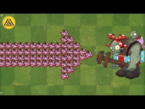 Pvz 2 Gameplay - Old Plants Vs Birthday Gargantuar Family