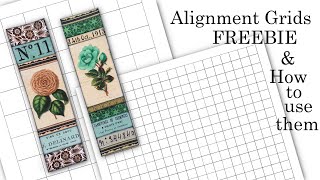 Alignment Grids Digital FREEBIE & How to use them - With Renee