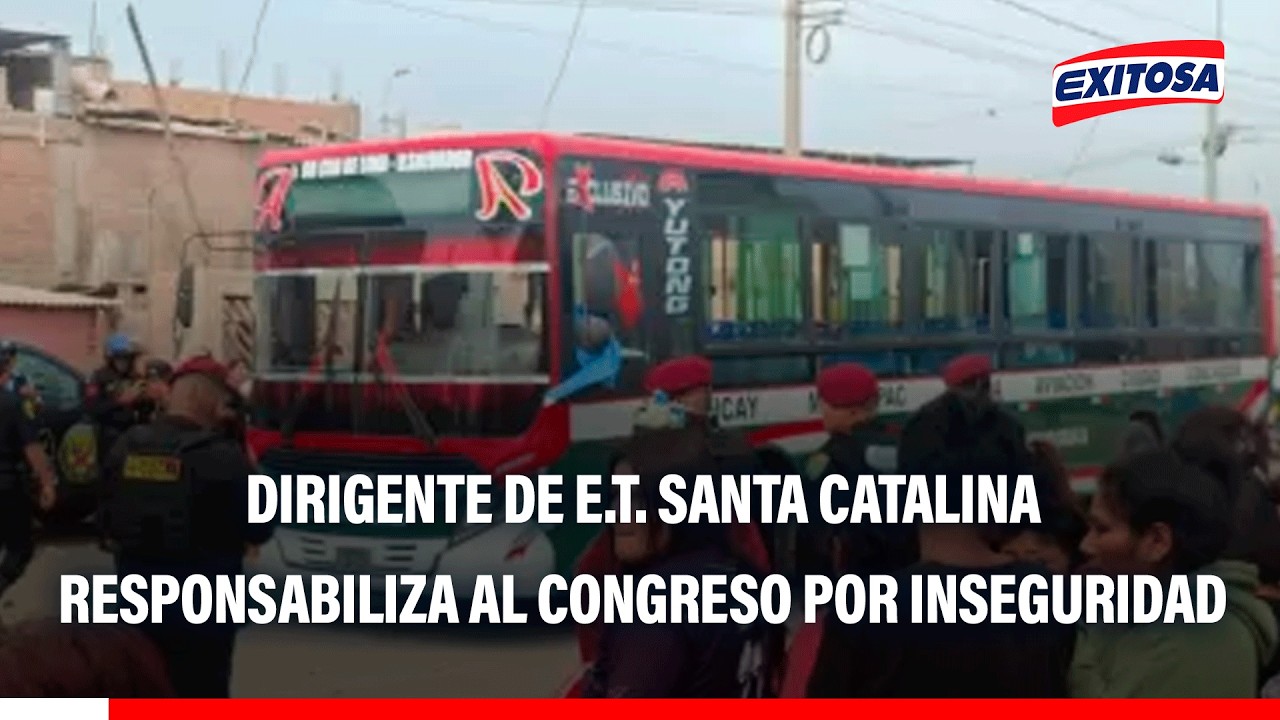 🔴🔵 Dirigente de E.T. Santa Catalina por inseguridad en el país: "El responsable es el Congreso"