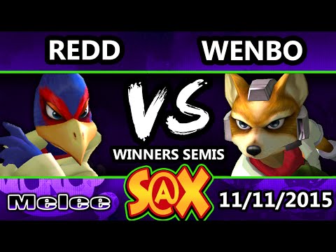 S@X 123 - Wenbobular (Fox) Vs. VGBC | Redd (Falco) SSBM Winners Semis - Smash Melee