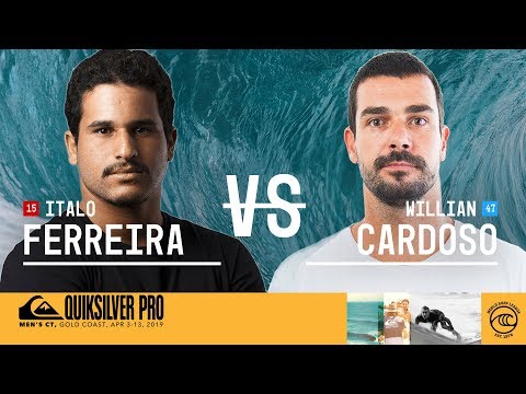 Italo Ferreira vs. Willian Cardoso - Round Four, Heat 7 - Quiksilver Pro Gold Coast 2019