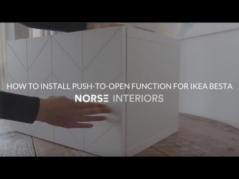How to Install Push-to-Open Function for the IKEA Besta and other Cabinets