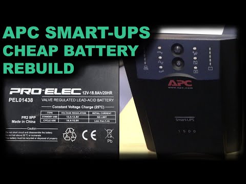Cheaply Rebuilding My APC UPS Battery Pack, Runtime Calibration, RBC7 Smart-UPS 1500, Pro-Elec Cells