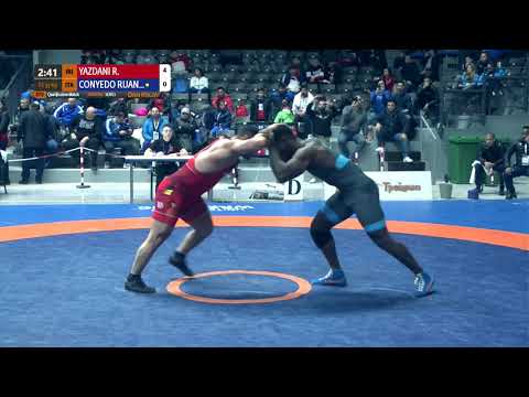 Qual. FS - 97 kg: R. YAZDANI (IRI) v. A. CONYEDO RUAN (ITA)