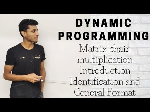33  Matrix chain multiplication Introduction Identification and General Format