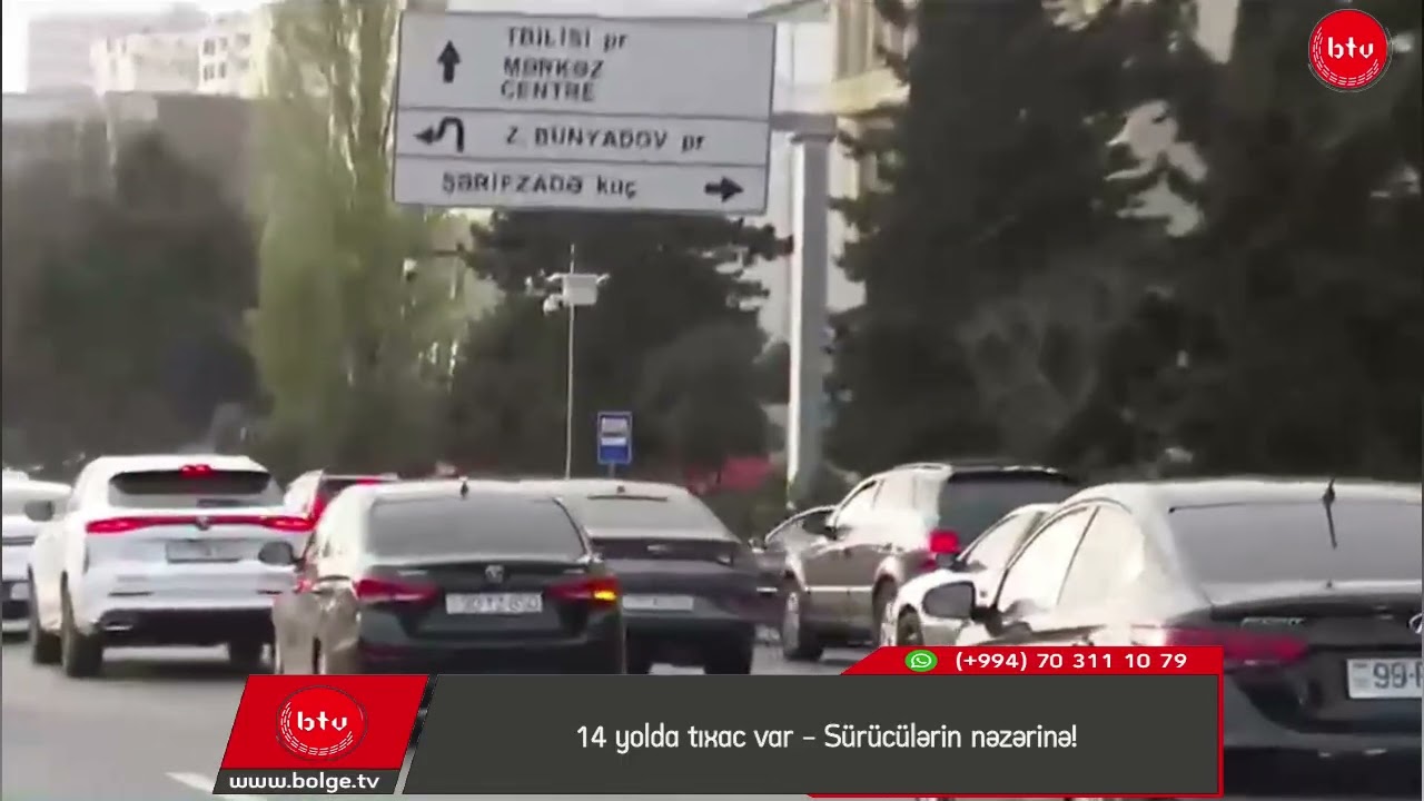 14 yolda tıxac var - Sürücülərin nəzərinə!