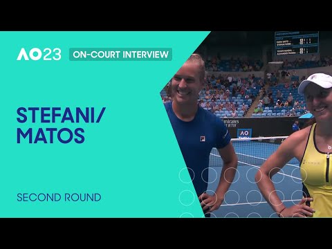 Stefani/Matos On-Court Interview | Australian Open 2023 Second Round