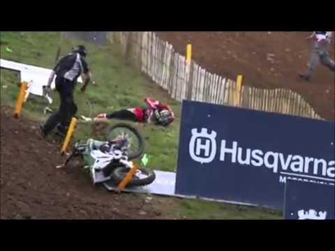 MXDN 2015 Ernée : crash de Max Anstie