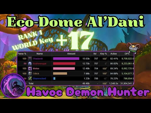 Eco-Dome Al'dani +17 | Rank 1 World Key | Aldrachi Havoc DH | TWW Season 3