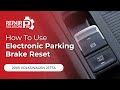 How To Use Electronic Parking Brake Reset Function On SDS 2005 Volkswagen Jetta