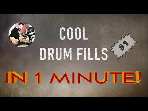COOL DRUM FILLS IN 1 MINUTE! #1