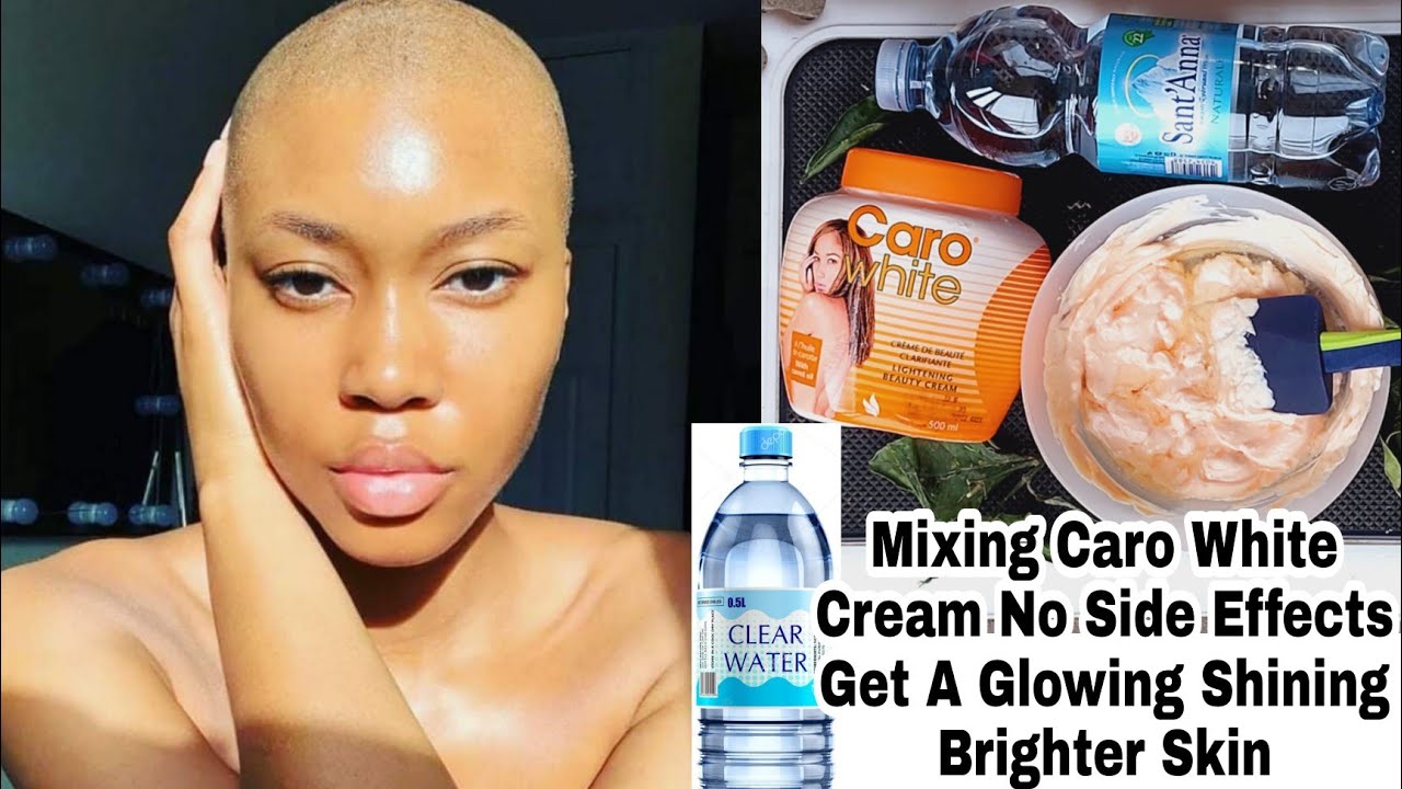 Mixing caro white & drinking water for a brighter & shining glowing skin tone