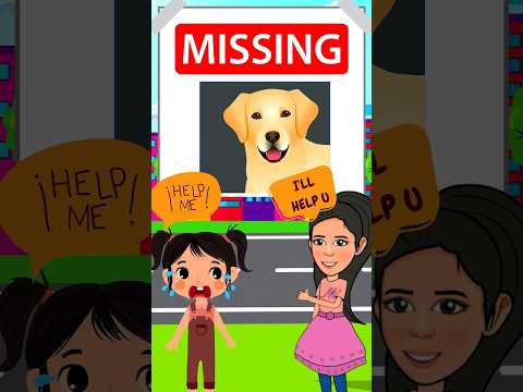 Mysha & Nirvi to the Rescue: The Heartwarming Search for Oliver the Dog! #Shorts #KidsStories