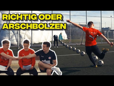 RICHTIG oder ARSCHBOLZEN -  Schmerzhaftes Fußball Quiz VS VfB Spieler