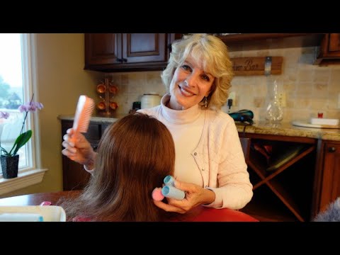 SOFT AND RELAXING ASMR HAIR STYLING!